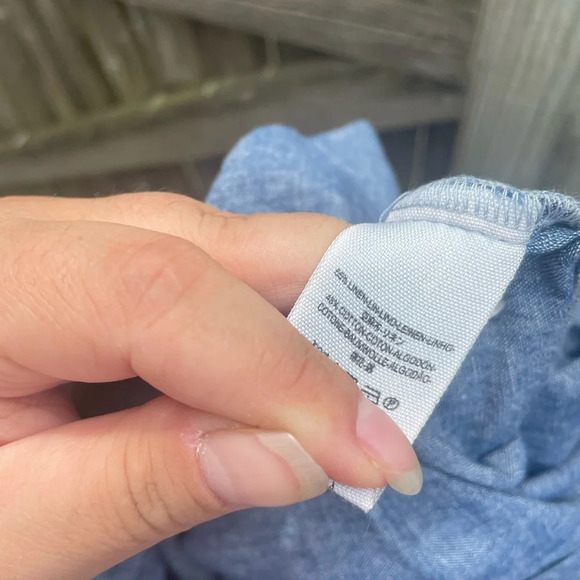 FREE PEOPLE DONE UP DENIM DRESS - Picture 6 of 6